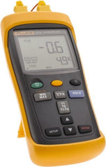 Fluke - -210 to 1,600°F Industrial Thermometer - Digital Display - Exact Tooling
