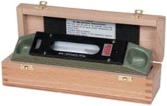 SPI - 8" Long, 0.0005" Graduation Sensitivity per 10", 2 Vials, Inspection Block Level - Cast Iron, 0.0002" Base Flatness, 1-9/16" Wide - Exact Tooling
