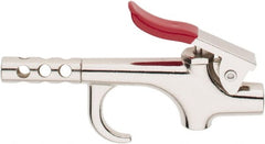 Value Collection - 145 Max psi Safety Booster Thumb Lever Blow Gun - 1/4 NPT, 3" Tube Length, Chrome Plated Zinc - Exact Tooling