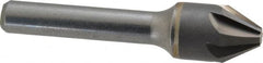 Hertel - 5/8" Head Diam, 3/8" Shank Diam, 6 Flute 60° Solid Carbide Countersink - Exact Tooling