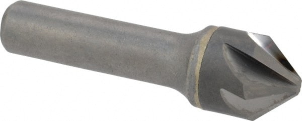 Hertel - 3/4" Head Diam, 1/2" Shank Diam, 6 Flute 82° Solid Carbide Countersink - Exact Tooling