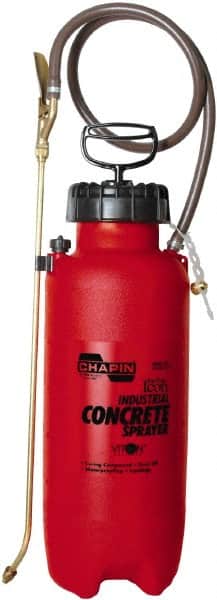 Chapin - 3 Gal Chemical Safe Garden Hand Sprayer - Polyethylene Tank, Wide Mouth, Reinforced Hose, For Concrete Applications - Exact Tooling