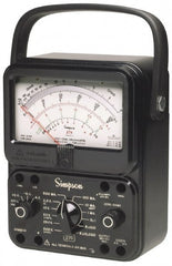Simpson Electric - 12226, 1,000 VAC/VDC, Analog Manual Ranging Multimeter - 20 mOhm, Measures Voltage, Current, Resistance - Exact Tooling