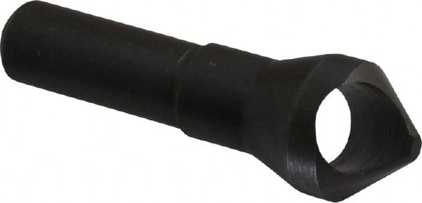 Weldon - 13/16" Head Diam, 1/2" Shank Diam, 82° High Speed Steel Countersink - Bright Finish, 2-5/8" OAL, Single End, Straight Shank, Right Hand Cut - Exact Tooling
