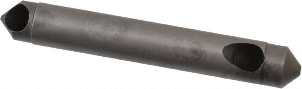 Weldon - 1/4" Shank Diam, 90° High Speed Steel Countersink - Bright Finish, 1-3/4" OAL, Double End, Straight Shank, Right Hand Cut - Exact Tooling