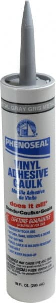 DAP - 10.01 oz Cartridge Silver Acrylic & Latex Caulk - 180°F Max Operating Temp, 30 min Tack Free Dry Time - Exact Tooling