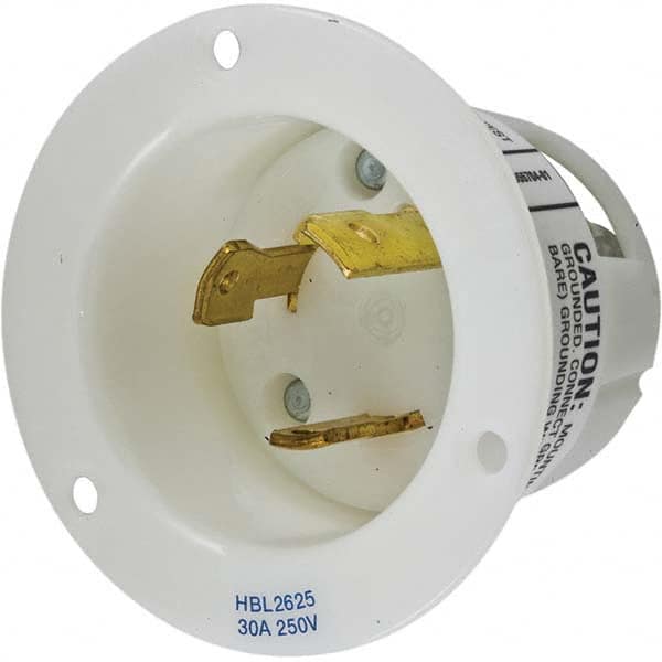 Hubbell Wiring Device-Kellems - 250V 30A NEMA L6-30P Industrial Twist Lock Inlet - Exact Tooling