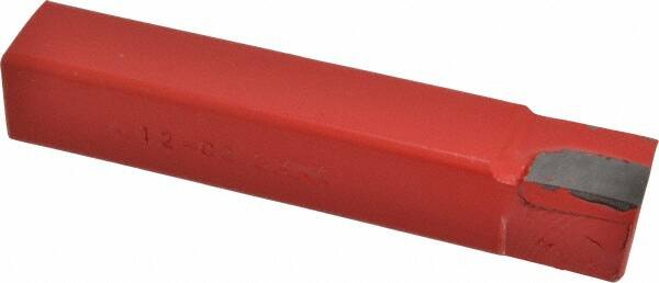 Interstate - 3/4 x 3/4" Shank, Square Shoulder Turning Single Point Tool Bit - AL-12, Grade C2 - Exact Tooling