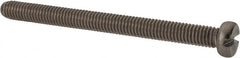 Value Collection - M6x1.00 Metric Coarse, 70mm Length Under Head Slotted Drive Machine Screw - Fillister Head, Grade 18-8 & A2 Stainless Steel, Uncoated, Without Washer - Exact Tooling