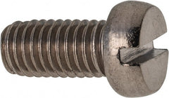 Value Collection - M8x1.25 Metric Coarse, 16mm Length Under Head Slotted Drive Machine Screw - Fillister Head, Grade 18-8 & A2 Stainless Steel, Uncoated, Without Washer - Exact Tooling