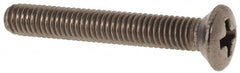 Value Collection - M3x0.50 Metric Coarse, 20mm OAL Phillips Drive Machine Screw - Oval Head, Grade 18-8 & A2 Stainless Steel, Uncoated, Without Washer - Exact Tooling