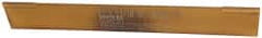 Made in USA - 1/16 Inch Wide x 1/2 Inch High x 4-1/2 Inch Long, Parallel Blade, Cutoff Blade - Micrograin Grade, TiN Coated - Exact Tooling