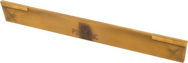 Made in USA - 5/64 Inch Wide x 1/2 Inch High x 4-1/2 Inch Long, Parallel Blade, Cutoff Blade - Micrograin Grade, TiN Coated - Exact Tooling