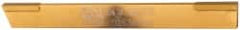 Made in USA - 1/8 Inch Wide x 1/2 Inch High x 4-1/2 Inch Long, Parallel Blade, Cutoff Blade - Micrograin Grade, TiN Coated - Exact Tooling