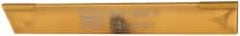 Made in USA - 3/32 Inch Wide x 11/16 Inch High x 5 Inch Long, Parallel Blade, Cutoff Blade - Micrograin Grade, TiN Coated - Exact Tooling