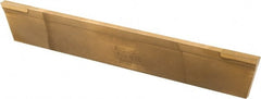 Made in USA - 5/32 Inch Wide x 7/8 Inch High x 6 Inch Long, Parallel Blade, Cutoff Blade - Micrograin Grade, TiN Coated - Exact Tooling