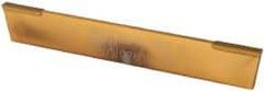 Made in USA - 3/16 Inch Wide x 7/8 Inch High x 6 Inch Long, Parallel Blade, Cutoff Blade - Micrograin Grade, TiN Coated - Exact Tooling