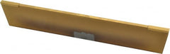 Made in USA - 5/32 Inch Wide x 1-1/8 Inch High x 6-1/2 Inch Long, Parallel Blade, Cutoff Blade - Micrograin Grade, TiN Coated - Exact Tooling