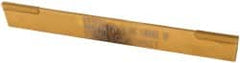 Empire - 3/32 Inch Wide x 1/2 Inch High x 4-1/2 Inch Long, Parallel Blade, Cutoff Blade - C6 Grade, TiN Coated - Exact Tooling