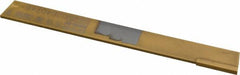 Made in USA - 3/32 Inch Wide x 1/2 Inch High x 4-1/2 Inch Long, Tapered Blade, Cutoff Blade - C6 Grade, TiN Coated - Exact Tooling