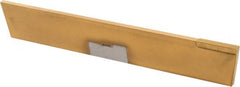 Made in USA - 1/8 Inch Wide x 3/4 Inch High x 5 Inch Long, Tapered Blade, Cutoff Blade - C6 Grade, TiN Coated - Exact Tooling