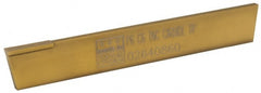 Made in USA - 1/4 Inch Wide x 7/8 Inch High x 6 Inch Long, Tapered Blade, Cutoff Blade - C6 Grade, TiN Coated - Exact Tooling