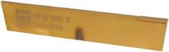 Made in USA - 3/16 Inch Wide x 1-1/8 Inch High x 6-1/2 Inch Long, Tapered Blade, Cutoff Blade - C6 Grade, TiN Coated - Exact Tooling