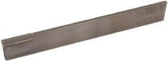 Made in USA - 1/8 Inch Wide x 1/2 Inch High x 4-1/2 Inch Long, Tapered Blade, Cutoff Blade - C6 Grade, Bright Finish - Exact Tooling
