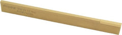 Made in USA - 1/8 Inch Wide x 1/2 Inch High x 4-1/2 Inch Long, Tapered Blade, Cutoff Blade - C6 Grade, TiN Coated - Exact Tooling