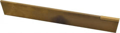 Made in USA - 1/8 Inch Wide x 11/16 Inch High x 4-5/16 Inch Long, Tapered Blade, Cutoff Blade - C6 Grade, TiN Coated - Exact Tooling