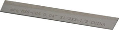Interstate - 0.04 Inch Wide x 1/2 Inch High x 3-1/2 Inch Long, Parallel Blade, Cutoff Blade - M35 Grade, Bright Finish - Exact Tooling