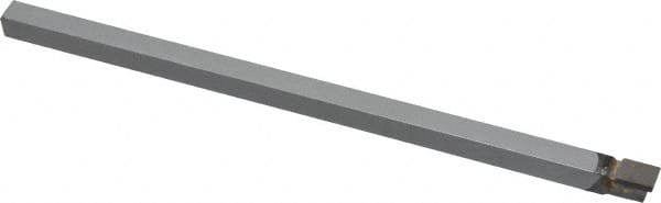 Accupro - 1/4 x 1/4" Shank, Square Nose Single Point Tool Bit - C-250, Grade Micrograin - Exact Tooling