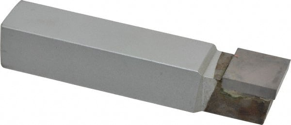 Accupro - 3/4 x 3/4" Shank, Square Nose Single Point Tool Bit - C-750, Grade Micrograin - Exact Tooling