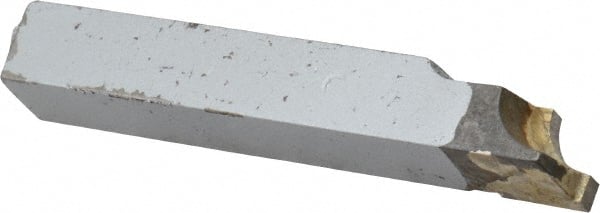 Accupro - 2-1/2 Inch Long, 1/4 Inch Radius, Left Hand, Concave, RAL Style Radius Cutting Tool Bit - 3/8 Inch Long Tip, 3/32 Inch Thick, 3/8 Inch Shank Square, Carbide Tip - Exact Tooling