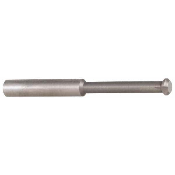 Accupro - 0.49" Cutter Head Diam, 1/32" Flat Width, 3" OAL, Solid Carbide, Single Right Hand Back Chamfer - Exact Tooling