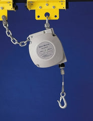 Aero-Motive - 35 Lb Load Capacity, 6.6' Travel Distance, Tool Balancer - Steel Cable, High Impact Composite Housing, Tension Adjustment, Locking Mechanism - Exact Tooling