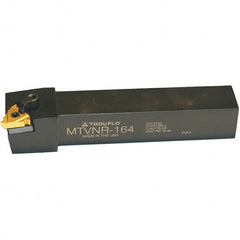 Tool-Flo - Right Hand Cut, 1-1/4" Shank Width x 1-1/4" Shank Height Indexable Threading Toolholder - 7" OAL, LDS 54 Insert Compatibility, MTVN Toolholder - Exact Tooling