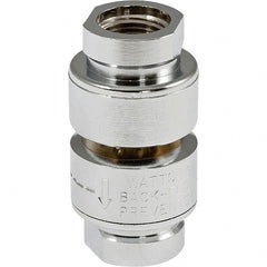 Watts - Vacuum-Breaker Valves Type: Dual Check Material: Chrome Plated Brass - Exact Tooling