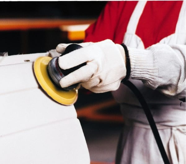 Norton - 5" Diam, 80 Grit Aluminum Oxide Adhesive PSA Disc - Coarse Grade, Brown, X Weighted Backing, Flexible - Exact Tooling