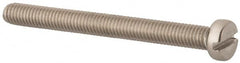 Value Collection - M5x0.80 Metric Coarse, 50mm Length Under Head Slotted Drive Machine Screw - Fillister Head, Grade 316 & A4 Stainless Steel, Uncoated, Without Washer - Exact Tooling