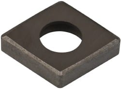 Made in USA - 1/2" Inscribed Circle, Diamond (Shape) Shim for Indexables - Carbide, 1/8" Thick, SCN Shim Style, Negative Rake - Exact Tooling