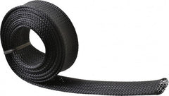 Techflex - Black Braided Expandable Cable Sleeve - 10' Coil Length, -103 to 257°F - Exact Tooling