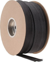 Techflex - Black Braided Expandable Cable Sleeve - 200' Coil Length, -103 to 257°F - Exact Tooling