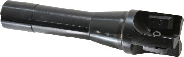 APT - 1-1/2" Cut Diam, 0.65" Max Depth of Cut, 5-7/8" OAL, Indexable Square Shoulder End Mill - TPC 32..., TPG 32., TPU 32. Inserts, R8 90° Lead Angle, Series Tri-Dex - Exact Tooling