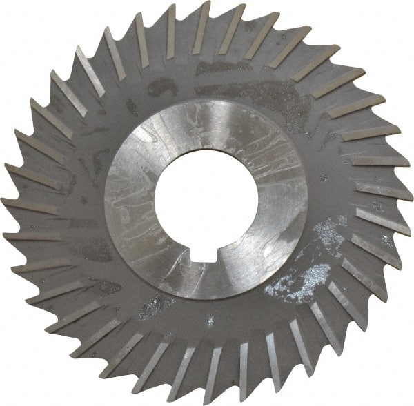 Value Collection - 4" Blade Diam x 3/32" Blade Thickness, 1" Hole, 36 Teeth, High Speed Steel Side Chip Saw - Straight Tooth, Arbor Connection, Uncoated - Exact Tooling