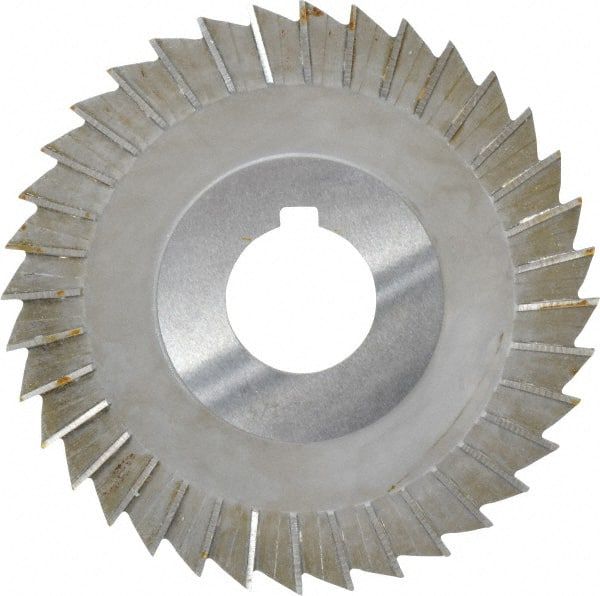 Value Collection - 5" Blade Diam x 1/8" Blade Thickness, 1-1/4" Hole, 40 Teeth, High Speed Steel Side Chip Saw - Straight Tooth, Arbor Connection, Uncoated - Exact Tooling