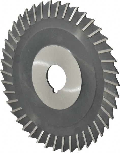 Value Collection - 6" Blade Diam x 3/32" Blade Thickness, 1" Hole, 42 Teeth, High Speed Steel Side Chip Saw - Straight Tooth, Arbor Connection, Uncoated - Exact Tooling