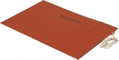 Value Collection - 9" Long x 6" Wide, Rectangular, Silicon Rubber, Standard Heat Blanket - 120 Volt, Plain Back, Use with Metal Containers - Exact Tooling