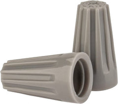 Ideal - 2, 22 to 2, 16 AWG, 300 Volt, Flame Retardant, Standard Twist on Wire Connector - Gray, 221°F - Exact Tooling