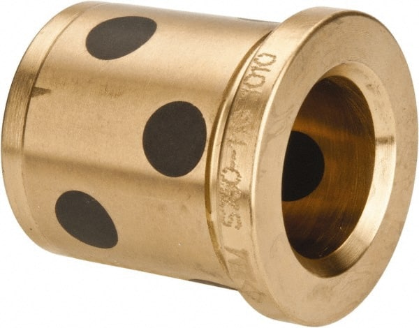 Dayton Lamina - 3/4" ID x 1-3/8" OAL, Aluminum Bronze, Die & Mold Shoulder Bushing - Shoulder, 1-1/8" Bottom OD, 1-1/8" Top OD, 1.3" Collar OD, 1-3/16" Above Collar - Exact Tooling